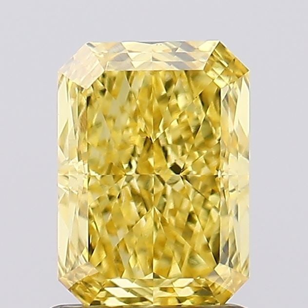 Loose Diamond - RADIANT 1.32ct Fancy Vivid Yellow VS2: Loose Diamond - RADIANT 1.32ct Fancy Vivid Yellow VS2 Source: This is a real non-mined Diamond that has been grown in a lab Shape: RADIANT Carats: 1.32 Color: Fancy Vivid Yellow Certification: IGI Vid