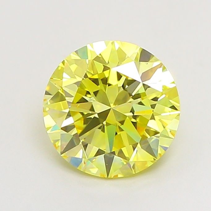 Loose Diamond - ROUND 2.01ct Fancy Intense Yellow VS1: Loose Diamond - ROUND 2.01ct Fancy Intense Yellow VS1 Source: This is a real non-mined Diamond that has been grown in a lab Shape: ROUND Carats: 2.01 Color: Fancy Intense Yellow Certification: IGI Vid