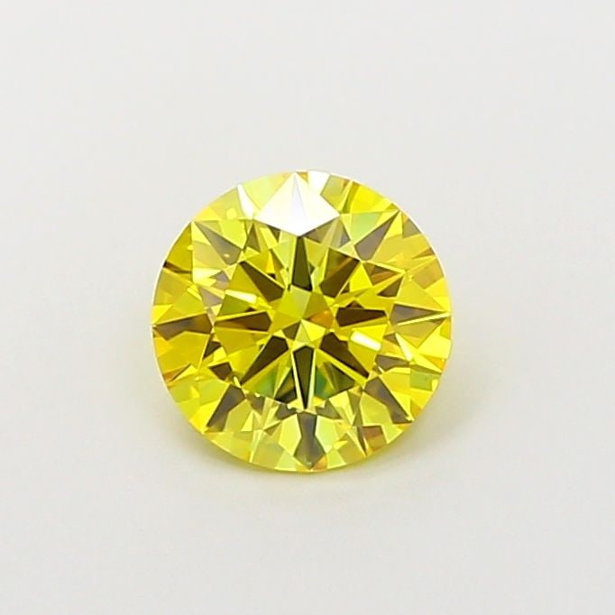 Loose Diamond - ROUND 1.01ct Fancy Vivid Yellow VVS2: Loose Diamond - ROUND 1.01ct Fancy Vivid Yellow VVS2 Source: This is a real non-mined Diamond that has been grown in a lab Shape: ROUND Carats: 1.01 Color: Fancy Vivid Yellow Certification: IGI