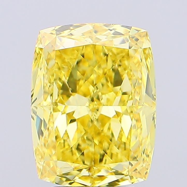 Loose Diamond - CUSHION MODIFIED 4.52ct Fancy Vivid Yellow VS1: Loose Diamond - CUSHION MODIFIED 4.52ct Fancy Vivid Yellow VS1 Source: This is a real non-mined Diamond that has been grown in a lab Shape: CUSHION MODIFIED Carats: 4.52 Color: Fancy Vivid Yellow