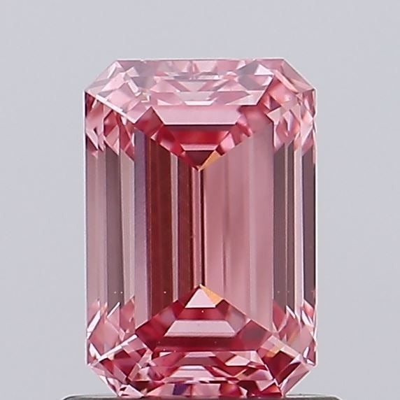 Loose Diamond - EMERALD 1.06ct Fancy Intense Pink VVS2: Loose Diamond - EMERALD 1.06ct Fancy Intense Pink VVS2 Source: This is a real non-mined Diamond that has been grown in a lab Shape: EMERALD Carats: 1.06 Color: Fancy Intense Pink Certification: NONE