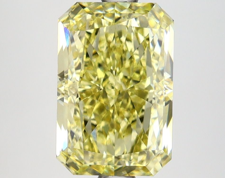 Loose Diamond - RADIANT 2.95ct Fancy Intense Yellow VS1: Loose Diamond - RADIANT 2.95ct Fancy Intense Yellow VS1 Source: This is a real non-mined Diamond that has been grown in a lab Shape: RADIANT Carats: 2.95 Color: Fancy Intense Yellow Certification: