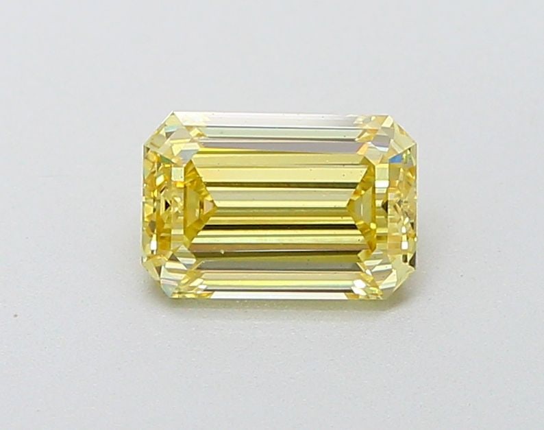 Loose Diamond - EMERALD 1.03ct Fancy Yellow VS2: Loose Diamond - EMERALD 1.03ct Fancy Yellow VS2 Source: This is a real non-mined Diamond that has been grown in a lab Shape: EMERALD Carats: 1.03 Color: Fancy Yellow Certification: IGI Video:
