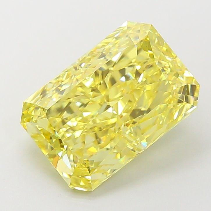Loose Diamond - RADIANT 4.66ct Fancy Vivid Yellow VS1: Loose Diamond - RADIANT 4.66ct Fancy Vivid Yellow VS1 Source: This is a real non-mined Diamond that has been grown in a lab Shape: RADIANT Carats: 4.66 Color: Fancy Vivid Yellow Certification: IGI Vid