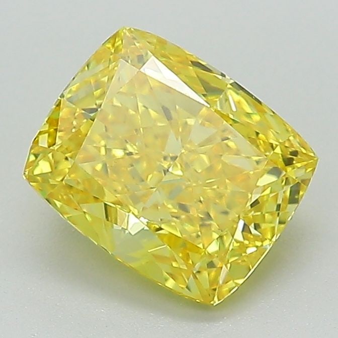 Loose Diamond - CUSHION MODIFIED 1.82ct Fancy Vivid Yellow VVS2 (1 of 1)