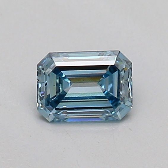 Loose Diamond - EMERALD 0.22ct Fancy Vivid Blue VS2 (1 of 1)