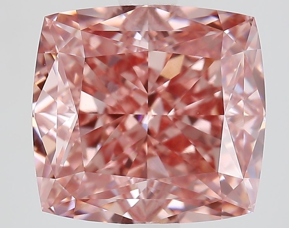 Loose Diamond - CUSHION MODIFIED 3.54ct Fancy Vivid Pink VS1: Loose Diamond - CUSHION MODIFIED 3.54ct Fancy Vivid Pink VS1 Source: This is a real non-mined Diamond that has been grown in a lab Shape: CUSHION MODIFIED Carats: 3.54 Color: Fancy Vivid Pink