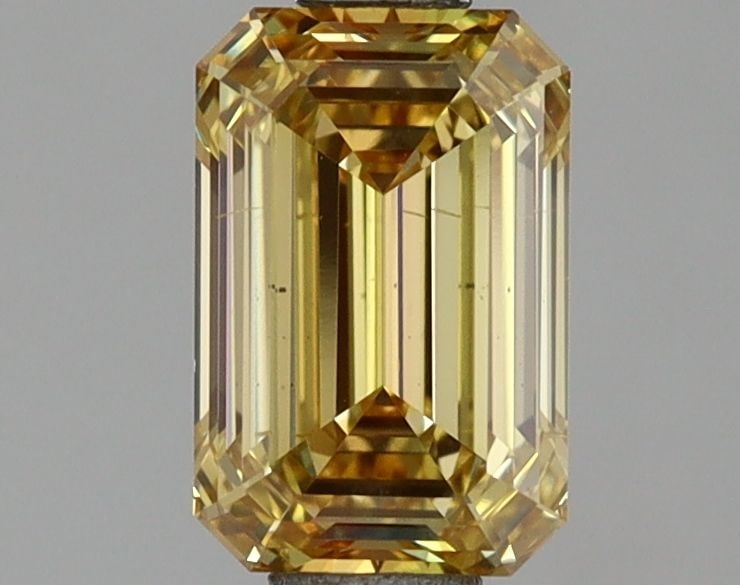 Loose Diamond - EMERALD 1.0ct Fancy Yellow VS2: Loose Diamond - EMERALD 1.0ct Fancy Yellow VS2 Source: This is a real non-mined Diamond that has been grown in a lab Shape: EMERALD Carats: 1.0 Color: Fancy Yellow Certification: NONE Video: