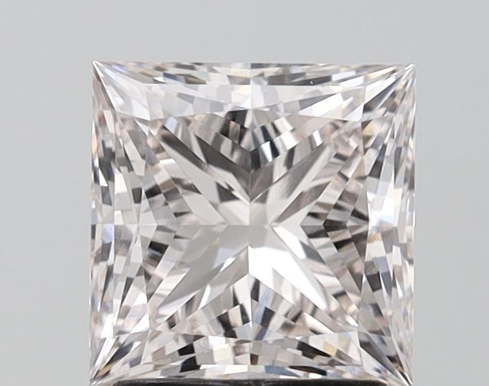 Loose Diamond - PRINCESS 2.1ct Fancy Light Pink VVS2: Loose Diamond - PRINCESS 2.1ct Fancy Light Pink VVS2 Source: This is a real non-mined Diamond that has been grown in a lab Shape: PRINCESS Carats: 2.1 Color: Fancy Light Pink Certification: IGI Video: