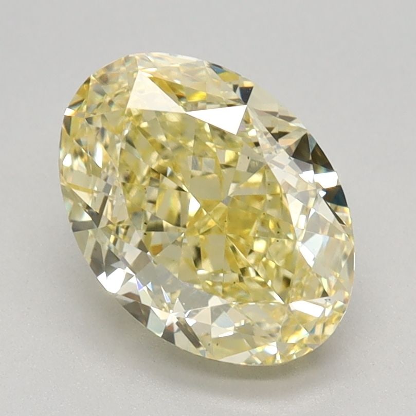 Loose Diamond - OVAL 1.61ct Fancy Intense Yellow VS2: Loose Diamond - OVAL 1.61ct Fancy Intense Yellow VS2 Source: This is a real non-mined Diamond that has been grown in a lab Shape: OVAL Carats: 1.61 Color: Fancy Intense Yellow Certification: IGI Video