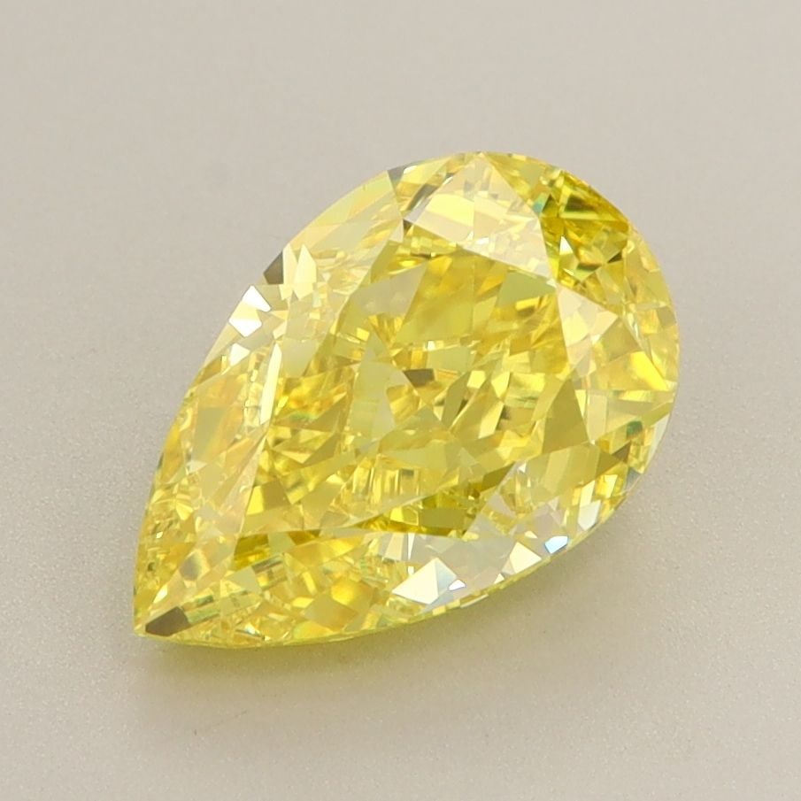 Loose Diamond - PEAR 2.34ct Fancy Vivid Yellow VVS2: Loose Diamond - PEAR 2.34ct Fancy Vivid Yellow VVS2 Source: This is a real non-mined Diamond that has been grown in a lab Shape: PEAR Carats: 2.34 Color: Fancy Vivid Yellow Certification: IGI Video: