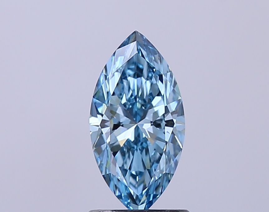 Loose Diamond - MARQUISE 1.04ct Fancy Vivid Blue VVS2: Loose Diamond - MARQUISE 1.04ct Fancy Vivid Blue VVS2 Source: This is a real non-mined Diamond that has been grown in a lab Shape: MARQUISE Carats: 1.04 Color: Fancy Vivid Blue Certification: NONE Vid