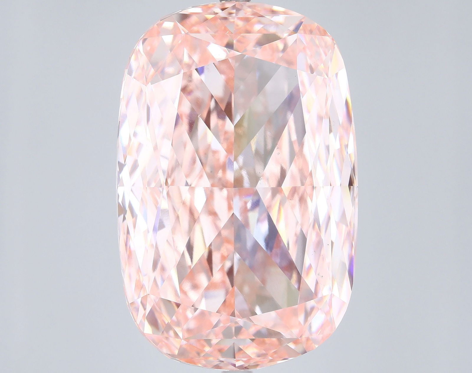 Loose Diamond - CUSHION MODIFIED 33.07ct Fancy Vivid Pink VS1: Loose Diamond - CUSHION MODIFIED 33.07ct Fancy Vivid Pink VS1 Source: This is a real non-mined Diamond that has been grown in a lab Shape: CUSHION MODIFIED Carats: 33.07 Color: Fancy Vivid Pink Certif