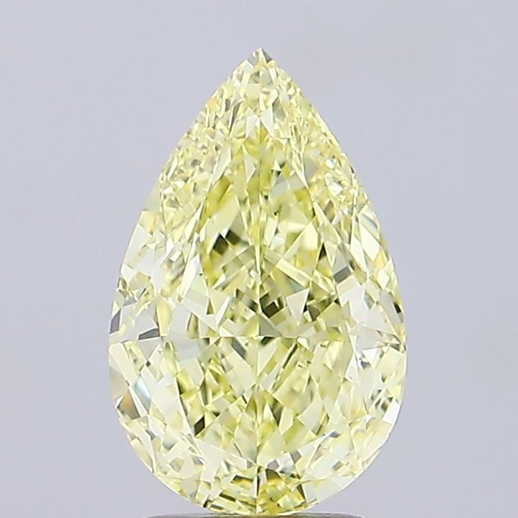 Loose Diamond - PEAR 3.02ct Fancy Yellow VS1: Loose Diamond - PEAR 3.02ct Fancy Yellow VS1 Source: This is a real non-mined Diamond that has been grown in a lab Shape: PEAR Carats: 3.02 Color: Fancy Yellow Certification: IGI Video: