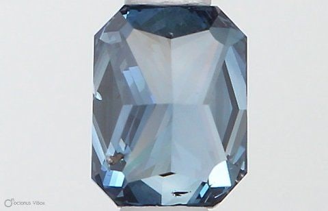 Loose Diamond - RADIANT 0.5ct Fancy Deep Blue I1 (1 of 1)