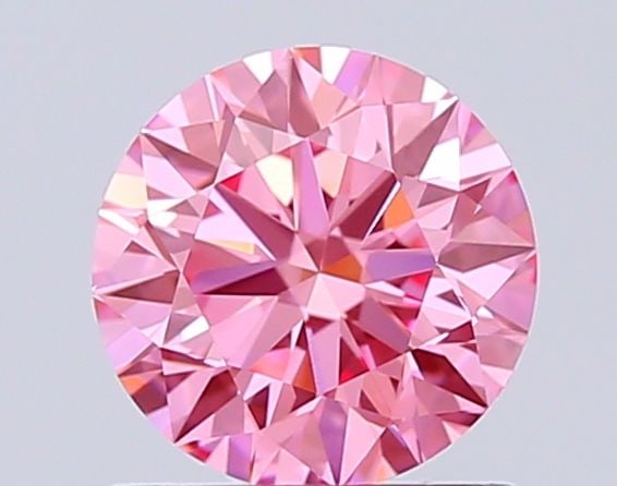 Loose Diamond - ROUND 1.02ct Fancy Vivid Pink VVS2: Loose Diamond - ROUND 1.02ct Fancy Vivid Pink VVS2 Source: This is a real non-mined Diamond that has been grown in a lab Shape: ROUND Carats: 1.02 Color: Fancy Vivid Pink Certification: IGI Video: