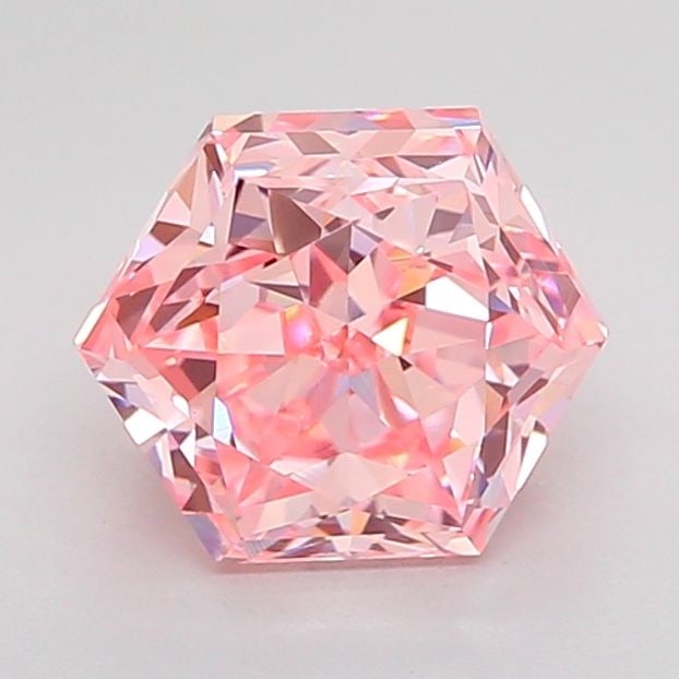Loose Diamond - HEXAGONAL 2.09ct Fancy Vivid Pink VVS2: Loose Diamond - HEXAGONAL 2.09ct Fancy Vivid Pink VVS2 Source: This is a real non-mined Diamond that has been grown in a lab Shape: HEXAGONAL Carats: 2.09 Color: Fancy Vivid Pink Certification: IGI Vi