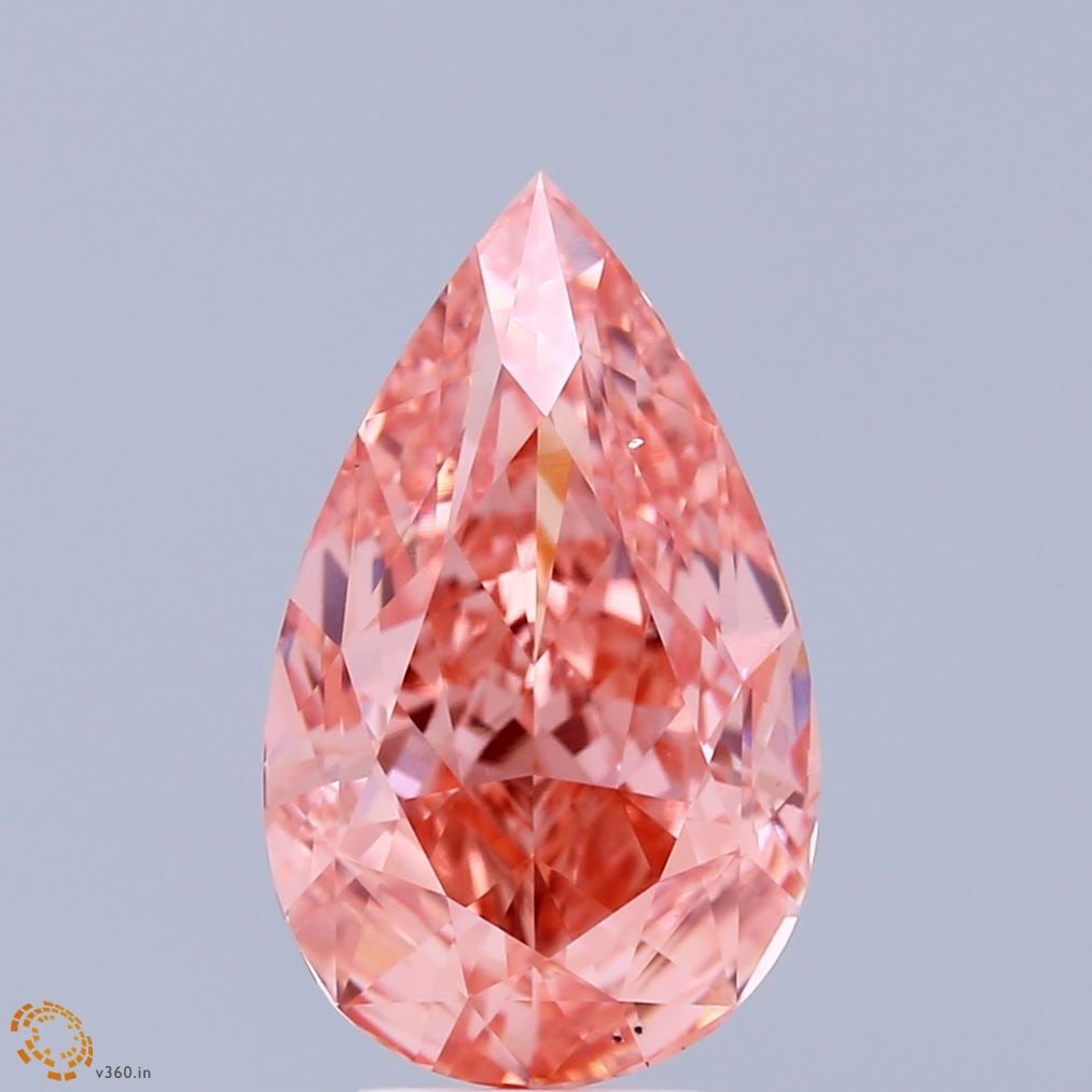 Loose Diamond - PEAR 4.51ct Fancy Vivid Pink VS2: Loose Diamond - PEAR 4.51ct Fancy Vivid Pink VS2 Source: This is a real non-mined Diamond that has been grown in a lab Shape: PEAR Carats: 4.51 Color: Fancy Vivid Pink Certification: IGI Video:
