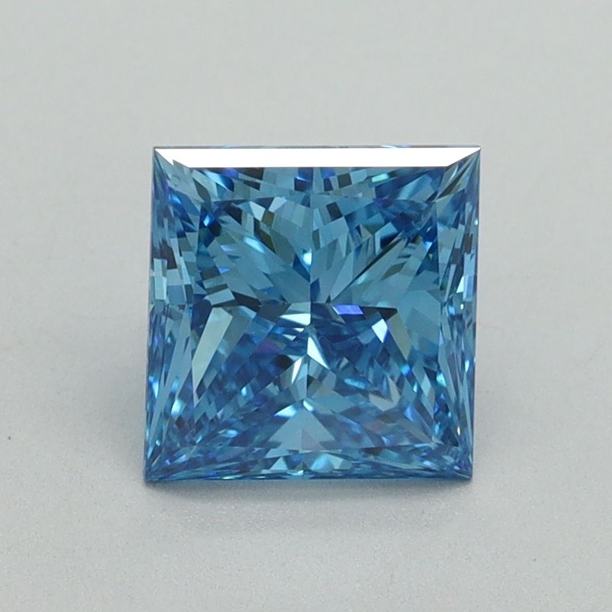 Loose Diamond - PRINCESS 1.5ct Fancy Vivid Blue VS1: Loose Diamond - PRINCESS 1.5ct Fancy Vivid Blue VS1 Source: This is a real non-mined Diamond that has been grown in a lab Shape: PRINCESS Carats: 1.5 Color: Fancy Vivid Blue Certification: IGI Video: