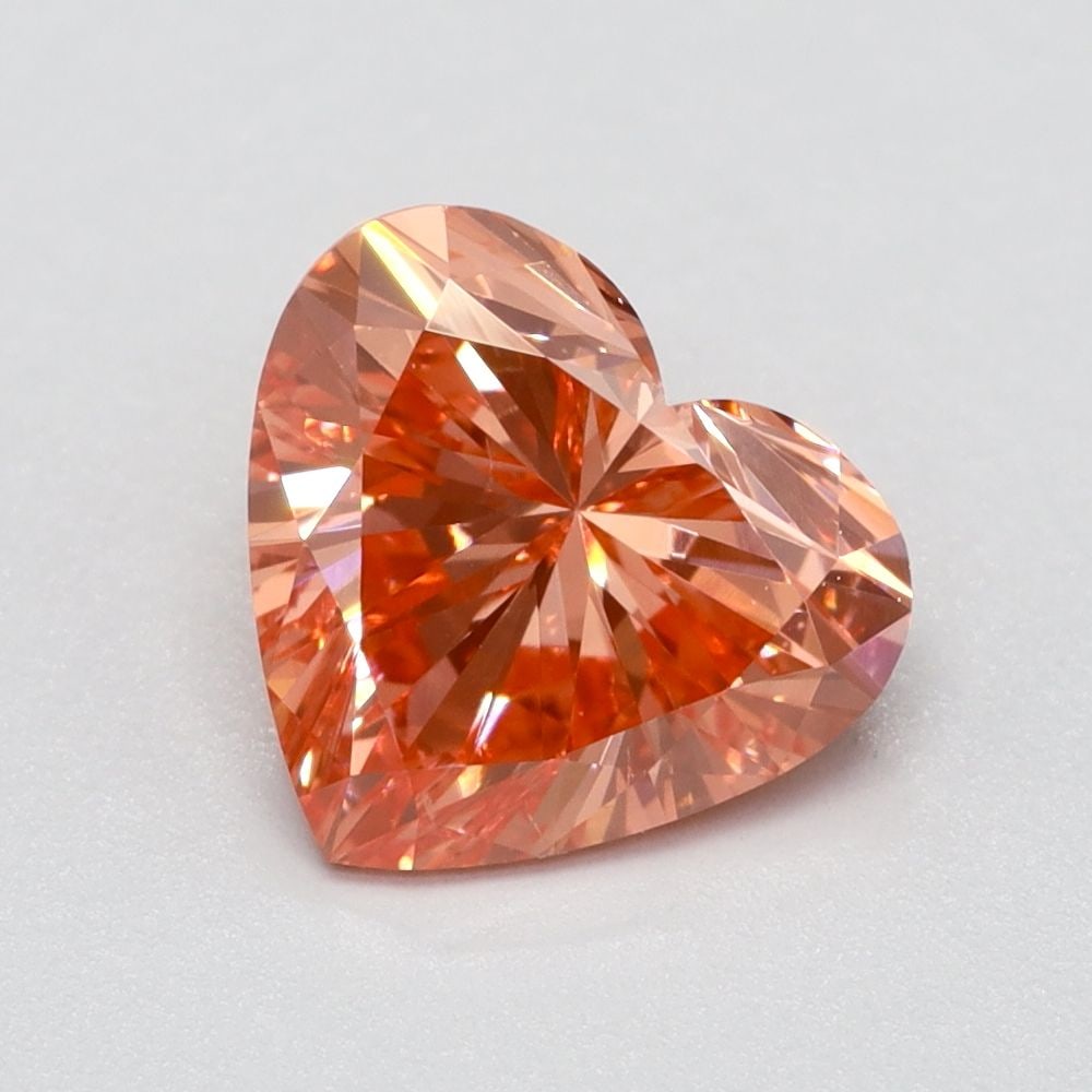 Loose Diamond - HEART 0.9ct Fancy Vivid Orange VS2 (1 of 1)