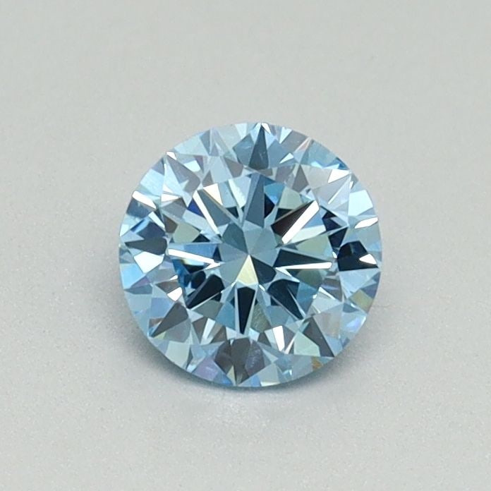 Loose Diamond - ROUND 0.5ct Fancy Vivid Blue VS1: Loose Diamond - ROUND 0.5ct Fancy Vivid Blue VS1 Source: This is a real non-mined Diamond that has been grown in a lab Shape: ROUND Carats: 0.5 Color: Fancy Vivid Blue Certification: IGI Video: