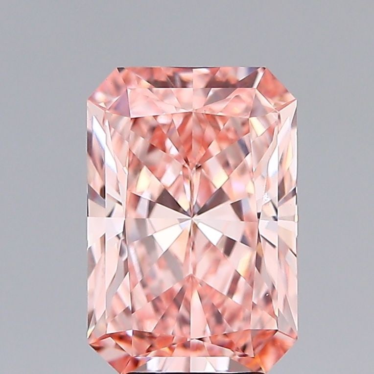 Loose Diamond - RADIANT 4.79ct Fancy Intense Pink VS2: Loose Diamond - RADIANT 4.79ct Fancy Intense Pink VS2 Source: This is a real non-mined Diamond that has been grown in a lab Shape: RADIANT Carats: 4.79 Color: Fancy Intense Pink Certification: IGI Vid