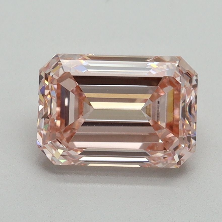 Loose Diamond - EMERALD 2.07ct Fancy Intense Pink VS1: Loose Diamond - EMERALD 2.07ct Fancy Intense Pink VS1 Source: This is a real non-mined Diamond that has been grown in a lab Shape: EMERALD Carats: 2.07 Color: Fancy Intense Pink Certification: IGI Vid