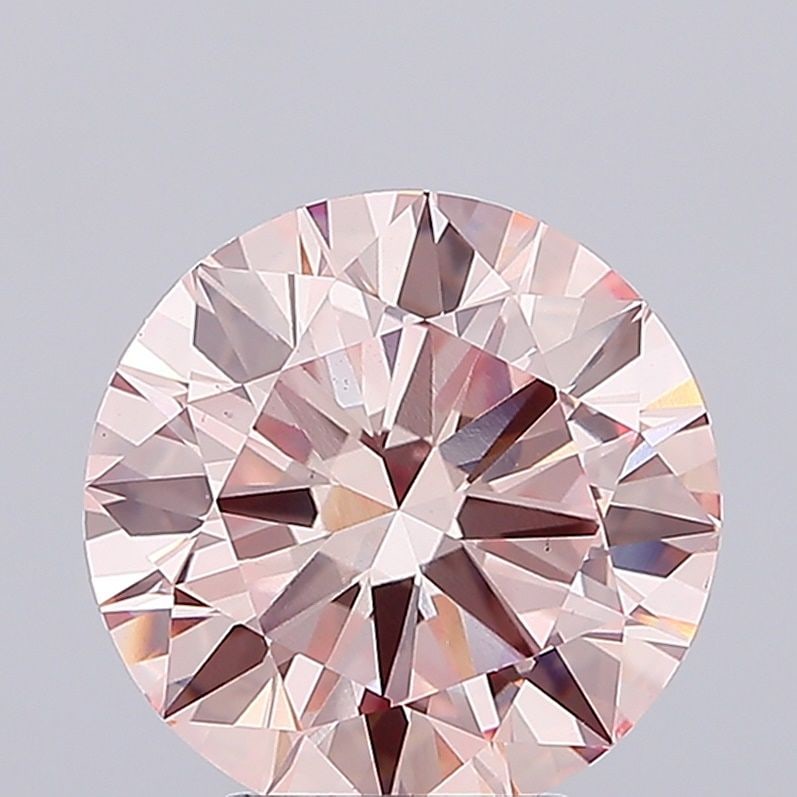 Loose Diamond - ROUND 4.81ct Fancy Intense Pink VS1: Loose Diamond - ROUND 4.81ct Fancy Intense Pink VS1 Source: This is a real non-mined Diamond that has been grown in a lab Shape: ROUND Carats: 4.81 Color: Fancy Intense Pink Certification: IGI Video:
