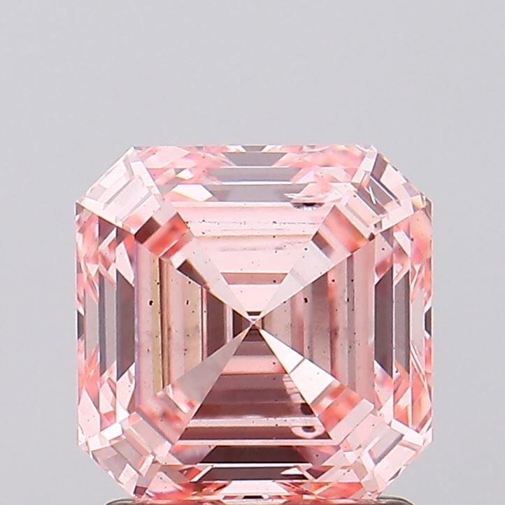 Loose Diamond - SQUARE EMERALD 1.78ct Fancy Intense Pink SI1 (1 of 1)