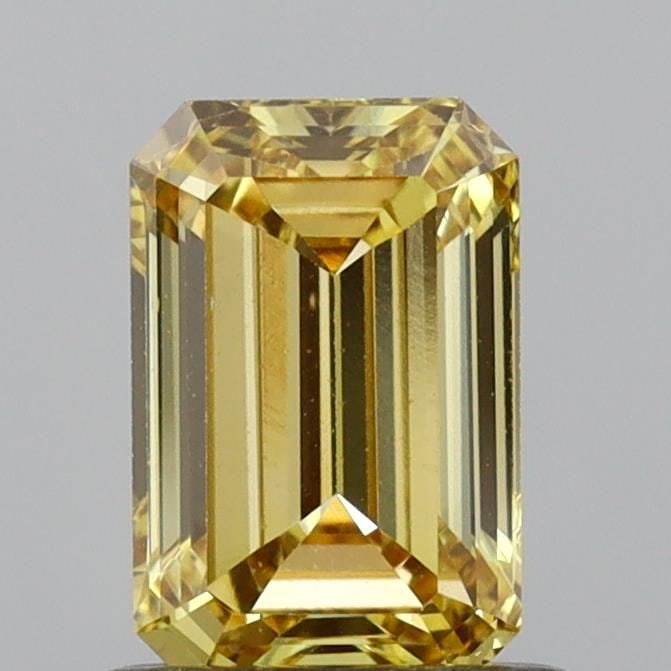 Loose Diamond - EMERALD 1.01ct Fancy Vivid Yellow VS1: Loose Diamond - EMERALD 1.01ct Fancy Vivid Yellow VS1 Source: This is a real non-mined Diamond that has been grown in a lab Shape: EMERALD Carats: 1.01 Color: Fancy Vivid Yellow Certification: NONE Vi