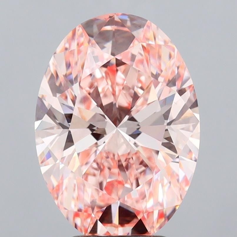 Loose Diamond - OVAL 4.03ct Fancy Intense Pink VS2: Loose Diamond - OVAL 4.03ct Fancy Intense Pink VS2 Source: This is a real non-mined Diamond that has been grown in a lab Shape: OVAL Carats: 4.03 Color: Fancy Intense Pink Certification: IGI Video: