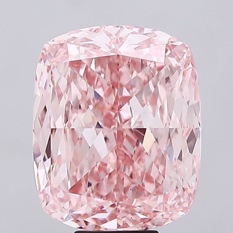 Loose Diamond - CUSHION MODIFIED 12.09ct Fancy Vivid Pink VS1: Loose Diamond - CUSHION MODIFIED 12.09ct Fancy Vivid Pink VS1 Source: This is a real non-mined Diamond that has been grown in a lab Shape: CUSHION MODIFIED Carats: 12.09 Color: Fancy Vivid Pink Certif
