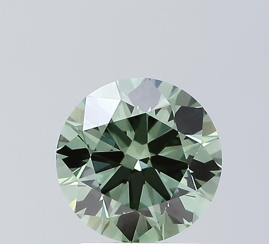 Ideal Loose Diamond - ROUND 2.01ct Fancy Vivid Green VS1: Ideal Loose Diamond - ROUND 2.01ct Fancy Vivid Green VS1 Source: This is a real non-mined Diamond that has been grown in a lab Shape: ROUND Carats: 2.01 Color: Fancy Vivid Green Certification: IGI Vid