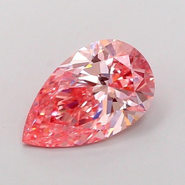 Loose Diamond - PEAR 1.27ct Fancy Vivid Pink VS1: Loose Diamond - PEAR 1.27ct Fancy Vivid Pink VS1 Source: This is a real non-mined Diamond that has been grown in a lab Shape: PEAR Carats: 1.27 Color: Fancy Vivid Pink Certification: IGI Video: