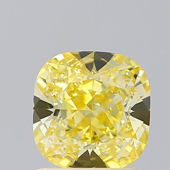 Loose Diamond - CUSHION MODIFIED 1.17ct Fancy Intense Yellow VVS2: Loose Diamond - CUSHION MODIFIED 1.17ct Fancy Intense Yellow VVS2 Source: This is a real non-mined Diamond that has been grown in a lab Shape: CUSHION MODIFIED Carats: 1.17 Color: Fancy Intense Yellow