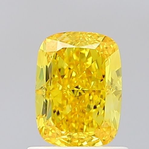 Loose Diamond - CUSHION MODIFIED 1.09ct Fancy Vivid Yellow VVS1: Loose Diamond - CUSHION MODIFIED 1.09ct Fancy Vivid Yellow VVS1 Source: This is a real non-mined Diamond that has been grown in a lab Shape: CUSHION MODIFIED Carats: 1.09 Color: Fancy Vivid Yellow Cer