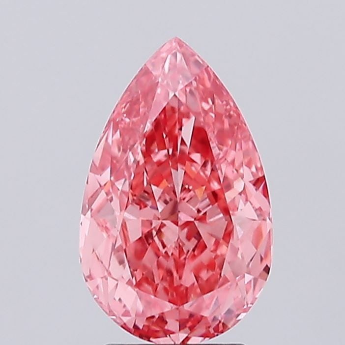 Loose Diamond - PEAR 3.07ct Fancy Vivid Pink VVS2: Loose Diamond - PEAR 3.07ct Fancy Vivid Pink VVS2 Source: This is a real non-mined Diamond that has been grown in a lab Shape: PEAR Carats: 3.07 Color: Fancy Vivid Pink Certification: IGI Video: