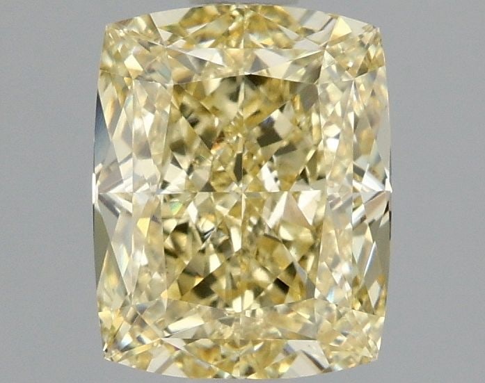 Loose Diamond - CUSHION MODIFIED 1.84ct Fancy Intense Yellow VS1: Loose Diamond - CUSHION MODIFIED 1.84ct Fancy Intense Yellow VS1 Source: This is a real non-mined Diamond that has been grown in a lab Shape: CUSHION MODIFIED Carats: 1.84 Color: Fancy Intense Yellow