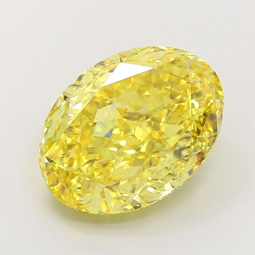 Loose Diamond - OVAL 9.02ct Fancy Vivid Yellow SI1: Loose Diamond - OVAL 9.02ct Fancy Vivid Yellow SI1 Source: This is a real non-mined Diamond that has been grown in a lab Shape: OVAL Carats: 9.02 Color: Fancy Vivid Yellow Certification: IGI PLEASE NO