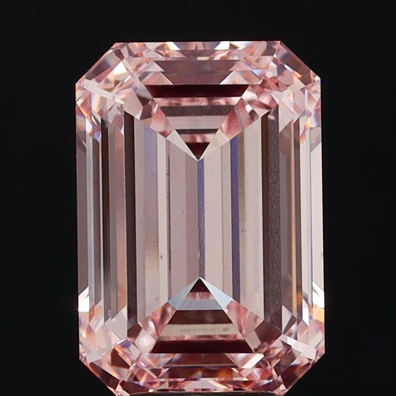 Loose Diamond - EMERALD 10.02ct Fancy Intense Pink VS2: Loose Diamond - EMERALD 10.02ct Fancy Intense Pink VS2 Source: This is a real non-mined Diamond that has been grown in a lab Shape: EMERALD Carats: 10.02 Color: Fancy Intense Pink Certification: IGI