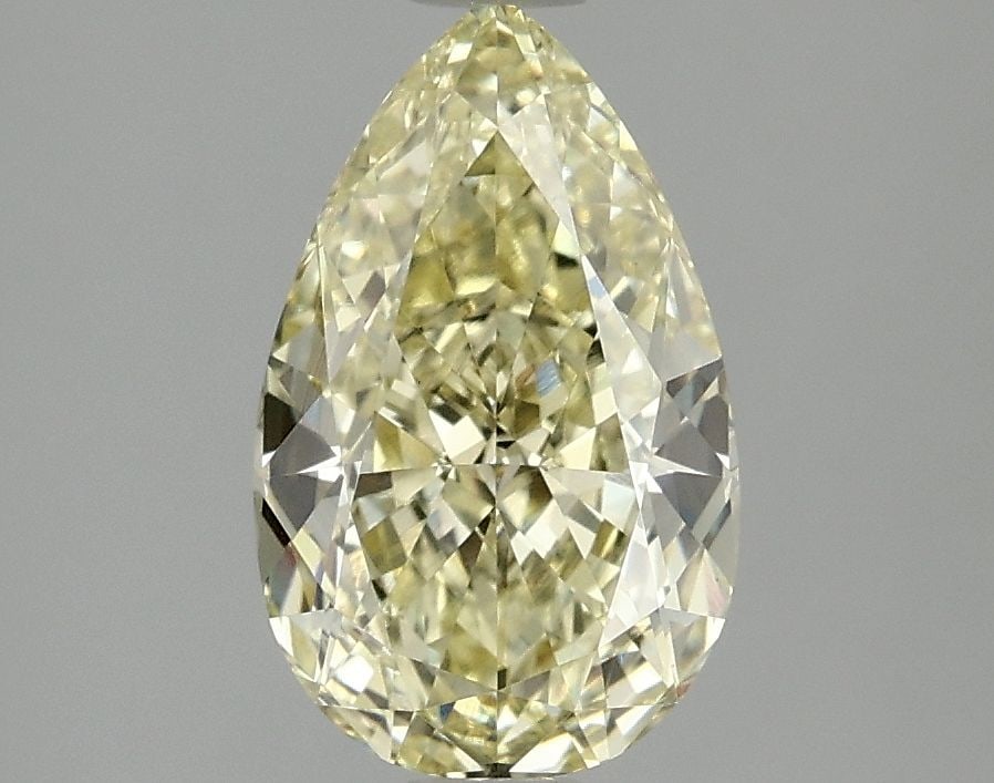 Loose Diamond - PEAR 2.1ct Fancy Intense Yellow VS1: Loose Diamond - PEAR 2.1ct Fancy Intense Yellow VS1 Source: This is a real non-mined Diamond that has been grown in a lab Shape: PEAR Carats: 2.1 Color: Fancy Intense Yellow Certification: IGI Video:
