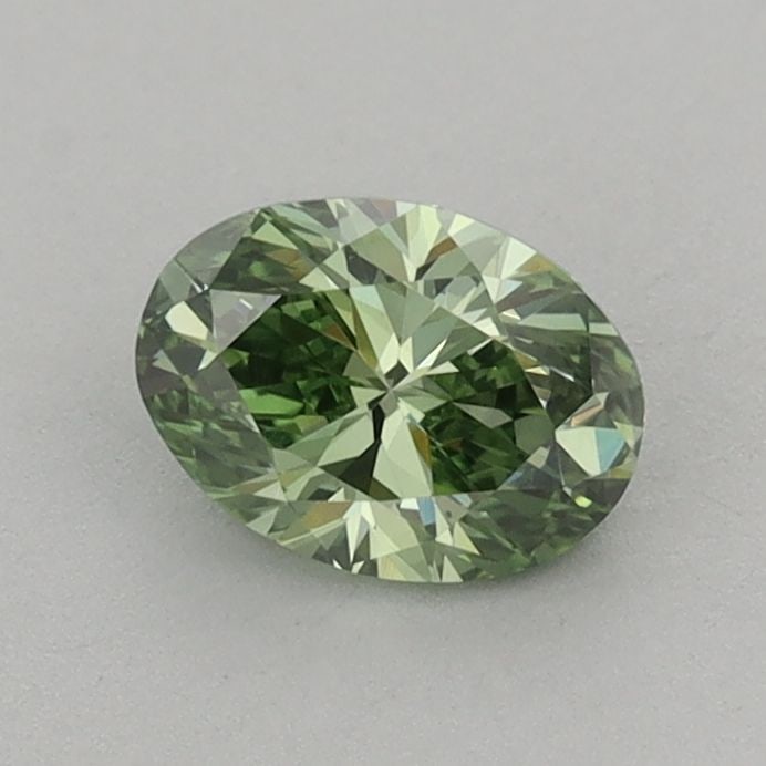 Loose Diamond - OVAL 0.65ct Fancy Vivid Green VS1: Loose Diamond - OVAL 0.65ct Fancy Vivid Green VS1 Source: This is a real non-mined Diamond that has been grown in a lab Shape: OVAL Carats: 0.65 Color: Fancy Vivid Green Certification: IGI Video: