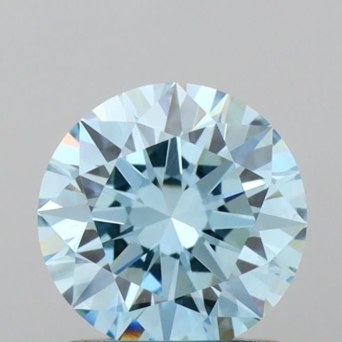 Loose Diamond - ROUND 1.02ct Fancy Vivid Blue VS1: Loose Diamond - ROUND 1.02ct Fancy Vivid Blue VS1 Source: This is a real non-mined Diamond that has been grown in a lab Shape: ROUND Carats: 1.02 Color: Fancy Vivid Blue Certification: IGI Video: