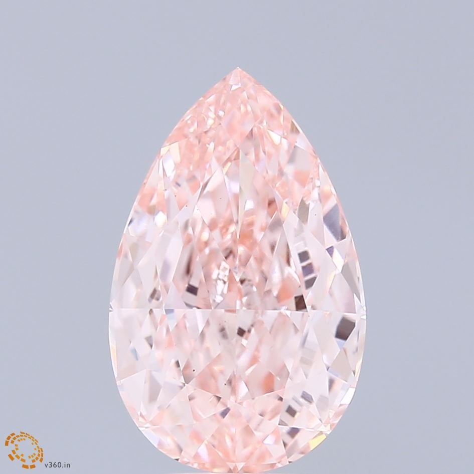 Loose Diamond - PEAR 4.08ct Fancy Vivid Pink VS1 (1 of 1)