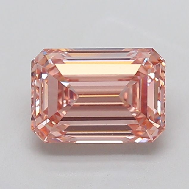 Loose Diamond - EMERALD 2.55ct Fancy Intense Brownish Pink VS1: Loose Diamond - EMERALD 2.55ct Fancy Intense Brownish Pink VS1 Source: This is a real non-mined Diamond that has been grown in a lab Shape: EMERALD Carats: 2.55 Color: Fancy Intense Brownish Pink Cert