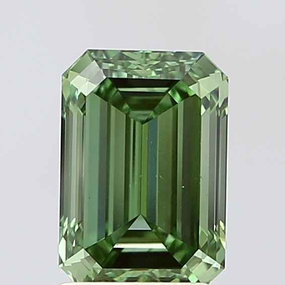 Loose Diamond - EMERALD 2.0ct Fancy Vivid Green VS2: Loose Diamond - EMERALD 2.0ct Fancy Vivid Green VS2 Source: This is a real non-mined Diamond that has been grown in a lab Shape: EMERALD Carats: 2.0 Color: Fancy Vivid Green Certification: IGI Video: