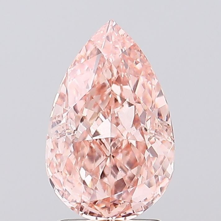 Loose Diamond - PEAR 2.53ct Fancy Vivid Pink VS2: Loose Diamond - PEAR 2.53ct Fancy Vivid Pink VS2 Source: This is a real non-mined Diamond that has been grown in a lab Shape: PEAR Carats: 2.53 Color: Fancy Vivid Pink Certification: IGI Video: