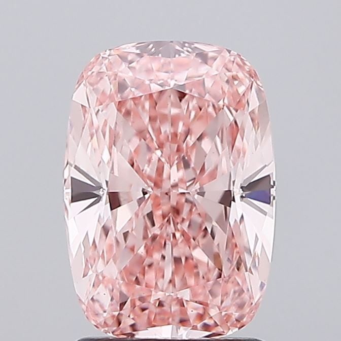 Loose Diamond - CUSHION MODIFIED 2.03ct Fancy Vivid Pink VS1: Loose Diamond - CUSHION MODIFIED 2.03ct Fancy Vivid Pink VS1 Source: This is a real non-mined Diamond that has been grown in a lab Shape: CUSHION MODIFIED Carats: 2.03 Color: Fancy Vivid Pink Certific