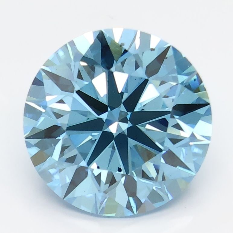 Loose Diamond - ROUND 4.05ct Fancy Vivid Blue SI1: Loose Diamond - ROUND 4.05ct Fancy Vivid Blue SI1 Source: This is a real non-mined Diamond that has been grown in a lab Shape: ROUND Carats: 4.05 Color: Fancy Vivid Blue Certification: NONE Video: