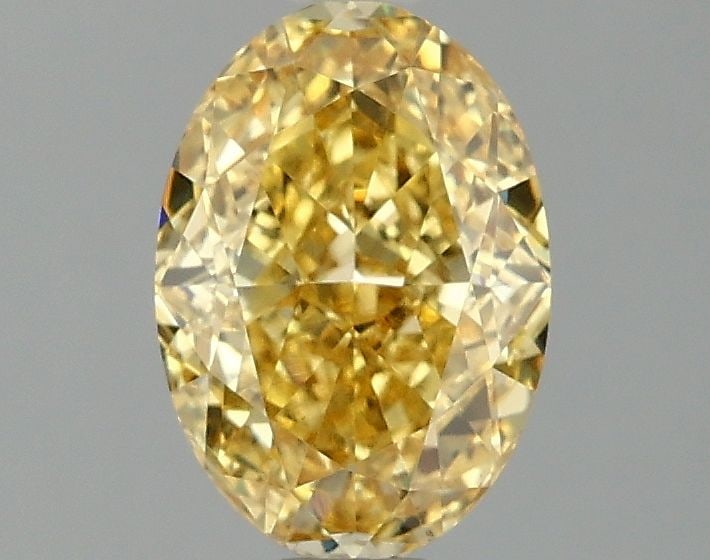 Loose Diamond - OVAL 1.54ct Fancy Intense Yellow VS1: Loose Diamond - OVAL 1.54ct Fancy Intense Yellow VS1 Source: This is a real non-mined Diamond that has been grown in a lab Shape: OVAL Carats: 1.54 Color: Fancy Intense Yellow Certification: IGI Video